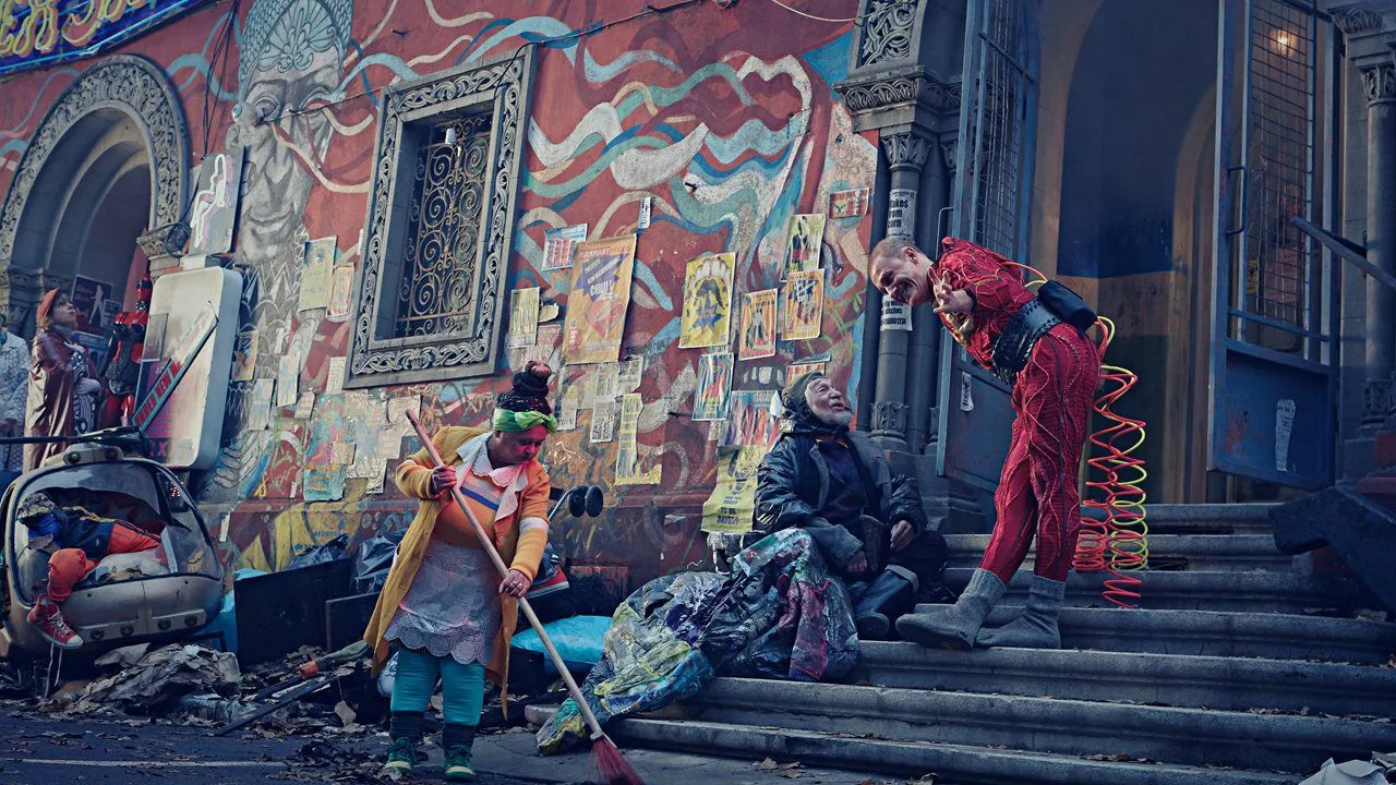 an outdoor still from The Zero Theorem